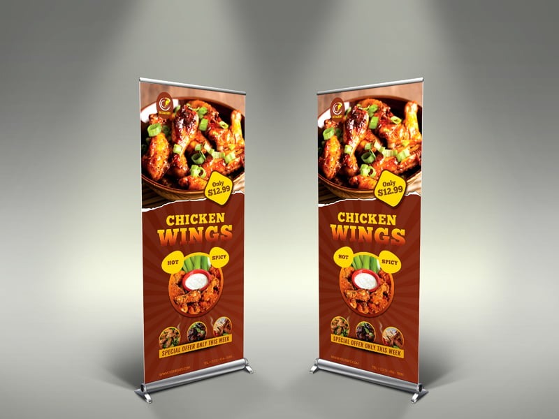 Restaurant Rollup Signage Template - Image 3