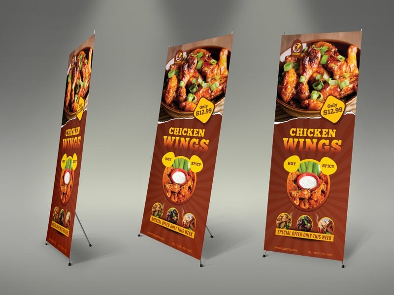 Restaurant Rollup Signage Template - Image 2